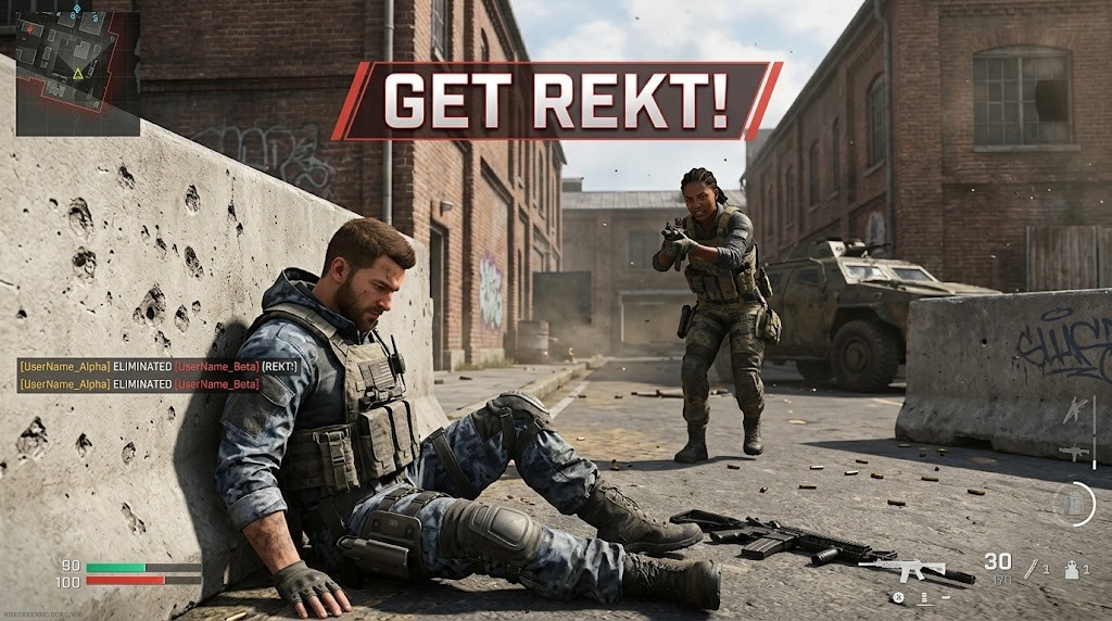 Rekt gaming slang meaning definition 2026